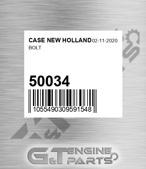 50034 CASE NEW HOLLAND Bolt