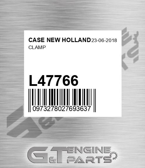 L47766 Clamp for CASE NEW HOLLAND