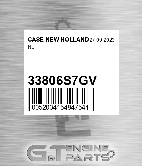 33806S7GV Nut