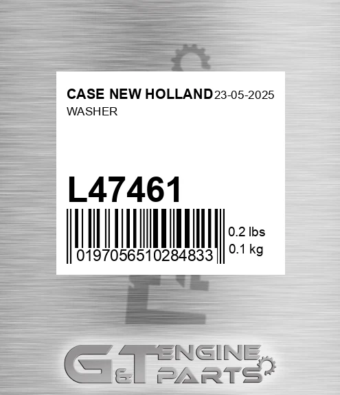L47461 Washer for CASE NEW HOLLAND