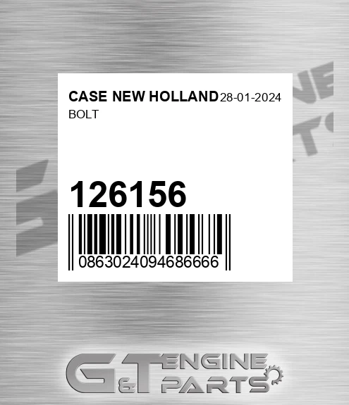 126156 Bolt