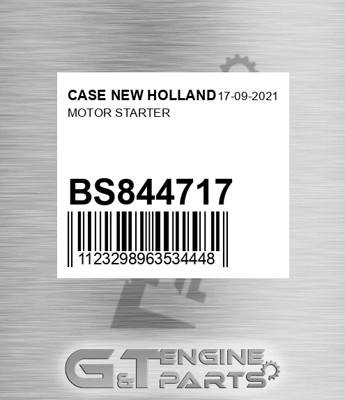 BS844717 Motor Starter