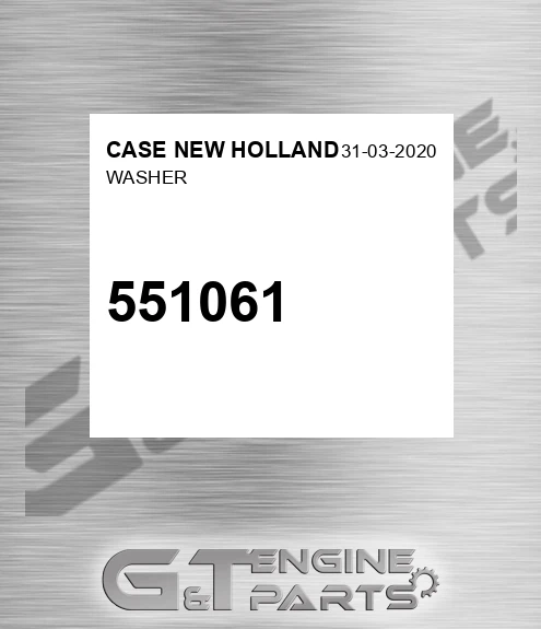 551061 Washer for CASE NEW HOLLAND