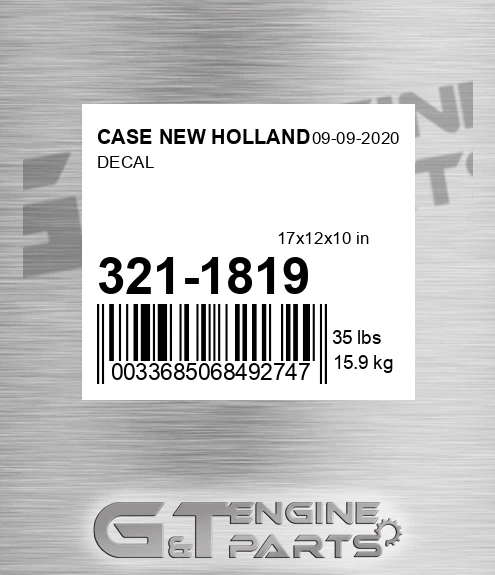 321-1819 Decal