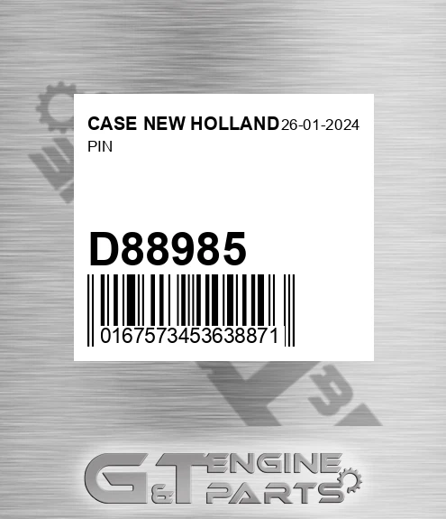 D88985 Pin for CASE NEW HOLLAND