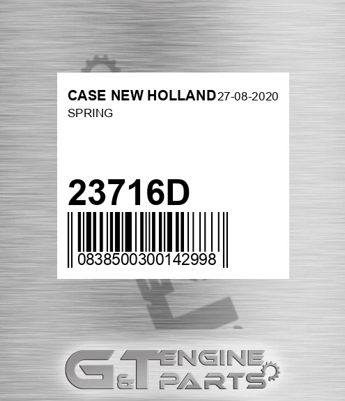23716D CASE NEW HOLLAND Spring