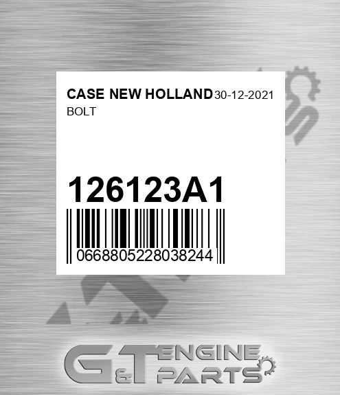 126123A1 Bolt