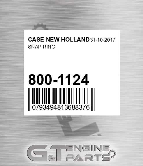 800-1124 Snap Ring for CASE NEW HOLLAND