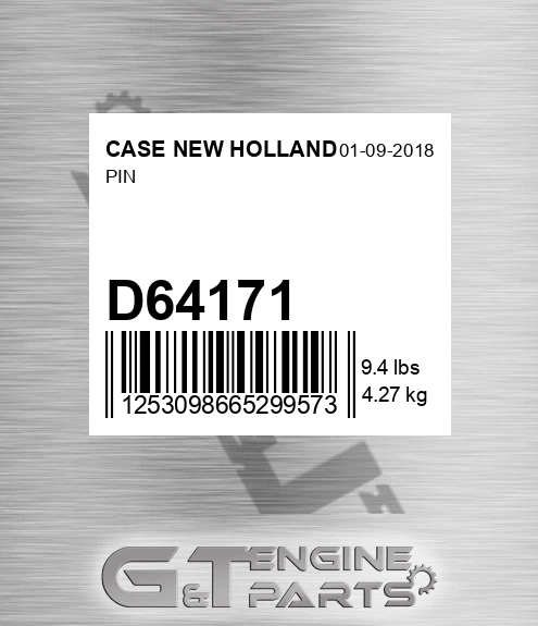 D64171 CASE NEW HOLLAND Pin