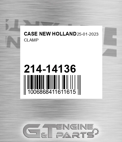 214-14136 Clamp for CASE NEW HOLLAND