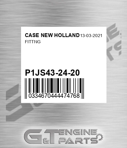 P-1JS43-24-20 Fittng for CASE NEW HOLLAND