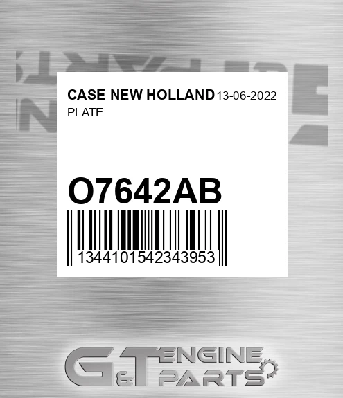 O7642AB Plate