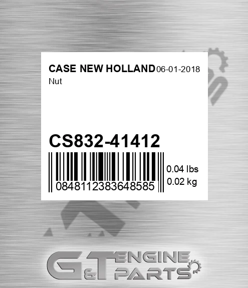 CS832-41412 Nut