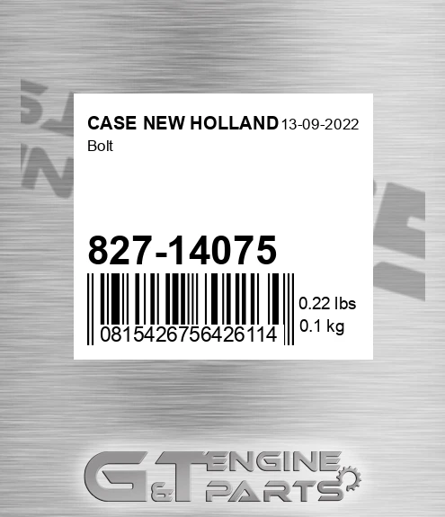 827-14075 Bolt