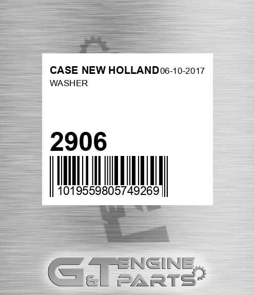 2906 Washer for CASE NEW HOLLAND