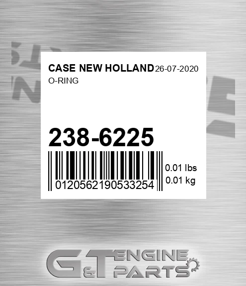 238-6225 CASE NEW HOLLAND O-ring