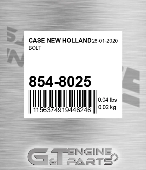 854-8025 Bolt