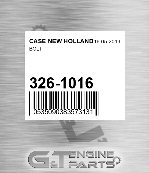 326-1016 Bolt