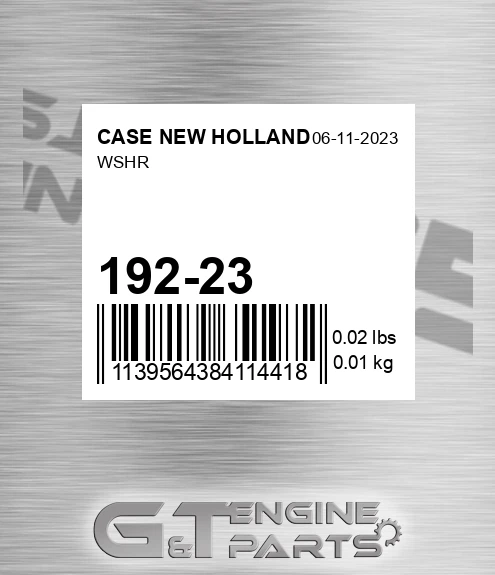 192-23 CASE NEW HOLLAND Wshr