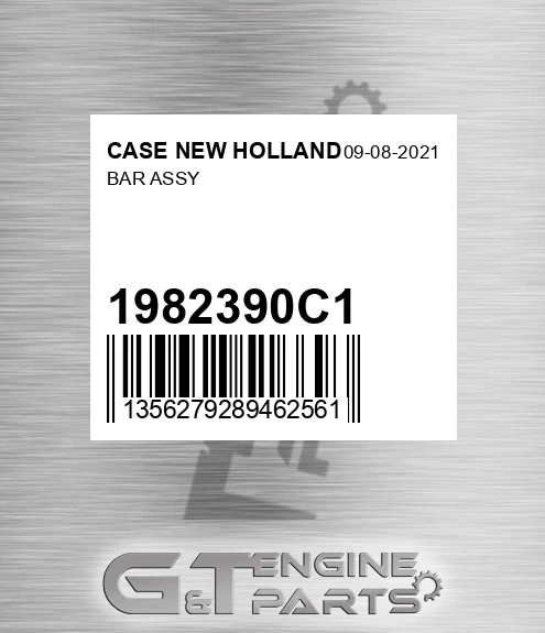 1982390C1 Bar Assy for CASE NEW HOLLAND