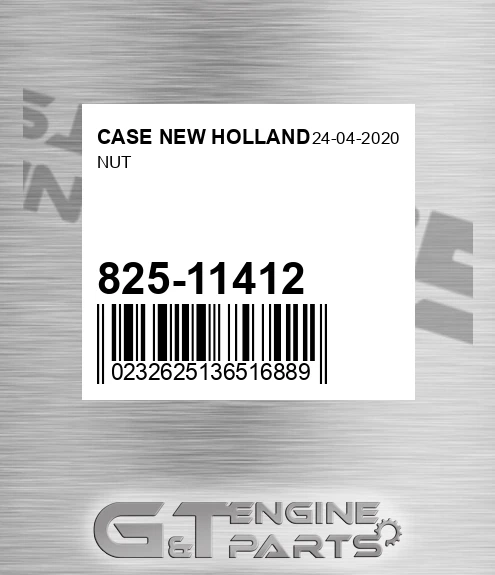 825-11412 Nut