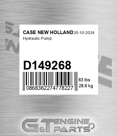 D149268 Hydraulic Pump