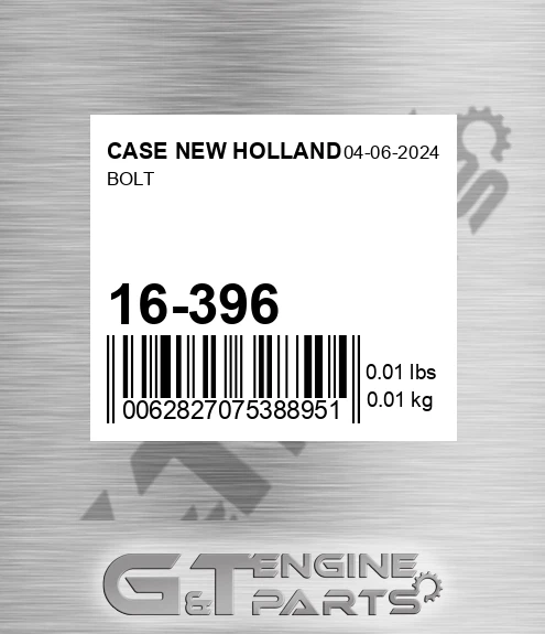 16-396 CASE NEW HOLLAND Bolt