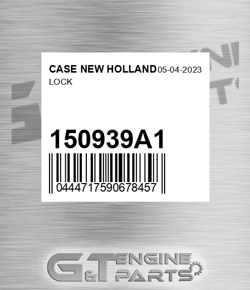 150939A1 Lock for CASE NEW HOLLAND