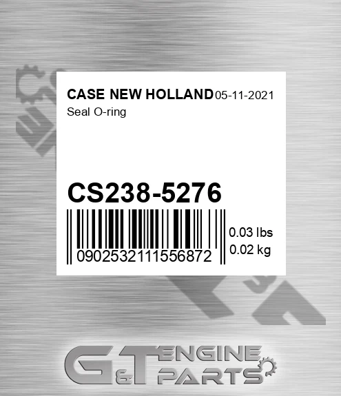 CS238-5276 Seal O-ring for CASE NEW HOLLAND