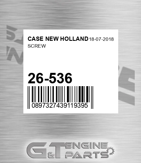 26-536 Screw for CASE NEW HOLLAND