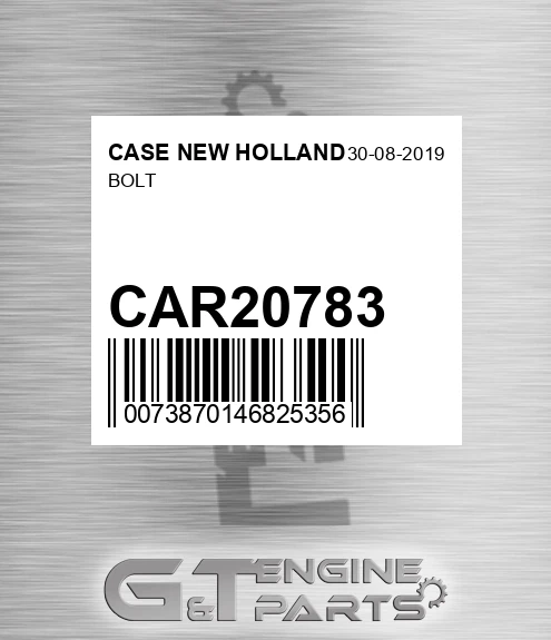 CAR20783 Bolt