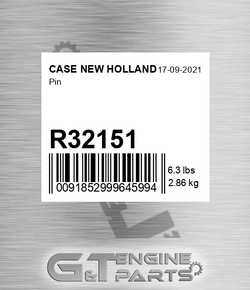 R32151 CASE NEW HOLLAND Pin