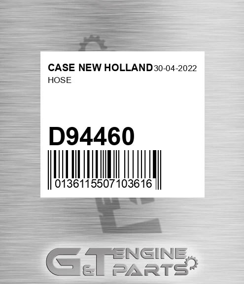 D94460 Hose for CASE NEW HOLLAND