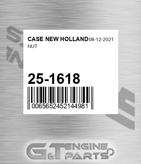 25-1618 Nut for CASE NEW HOLLAND