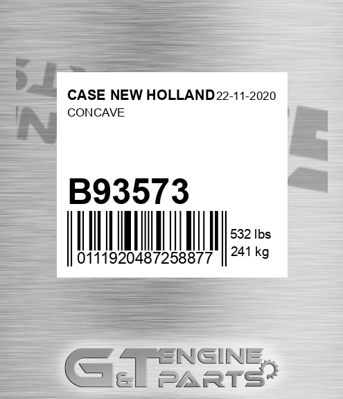 B93573 CASE NEW HOLLAND Concave
