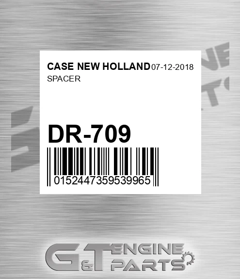 DR-709 Spacer for CASE NEW HOLLAND