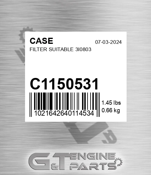 C1150531 Filter Suitable 3i0803