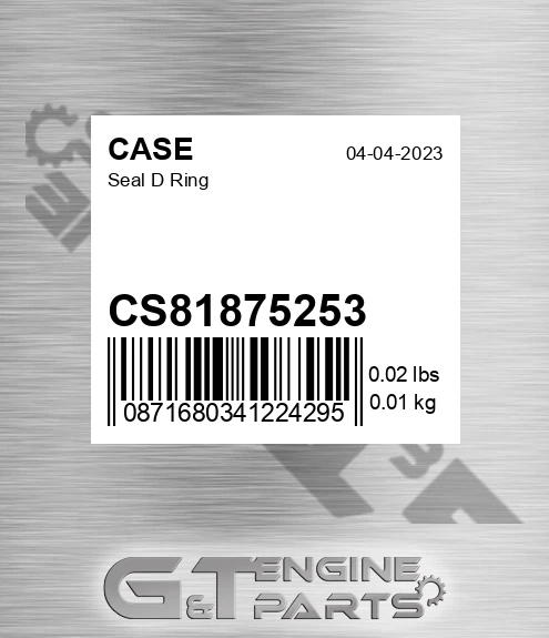 CS81875253 Seal D Ring
