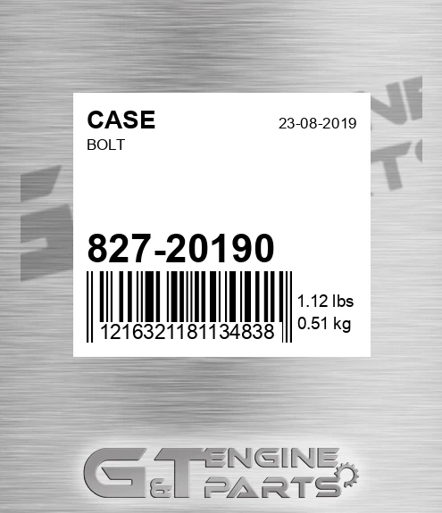 827-20190 Bolt