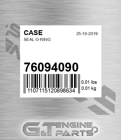 76094090 CASE Seal O-ring