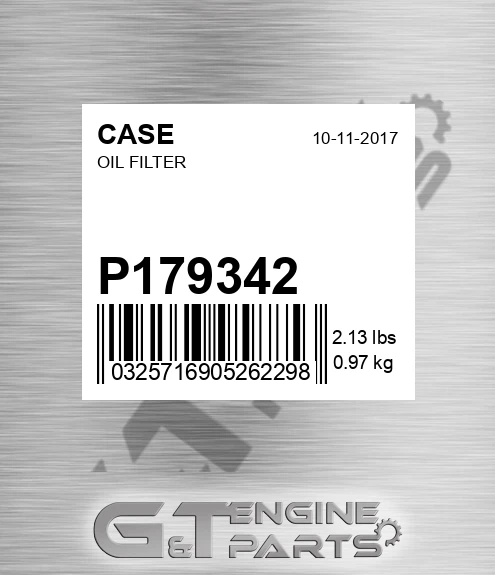 P179342 Oil Filter