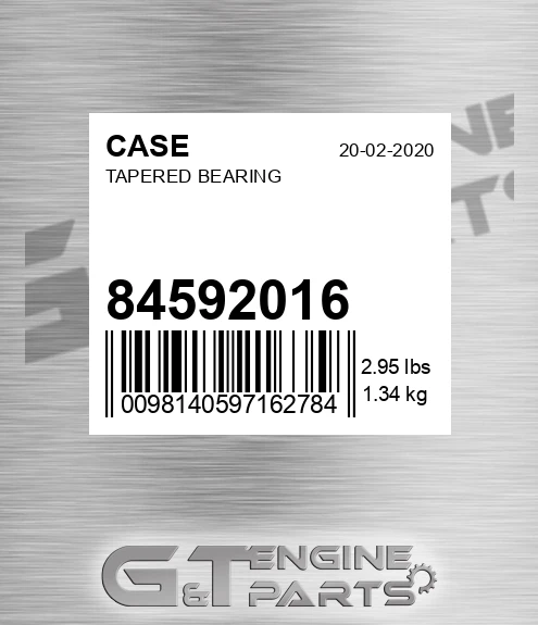 84592016 Tapered Bearing