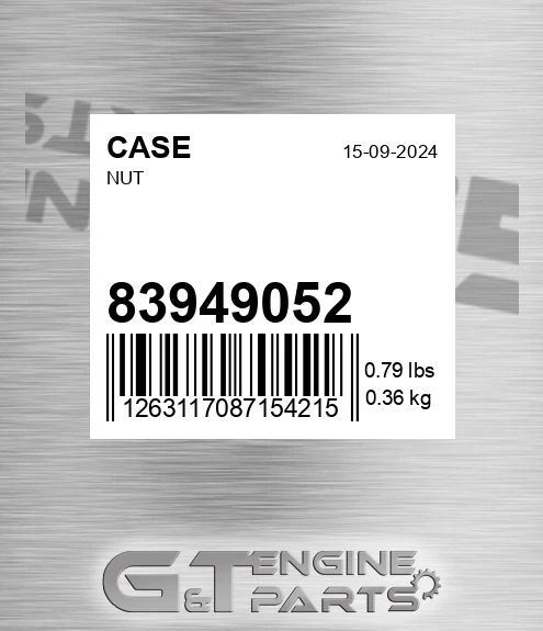 83949052 CASE Nut
