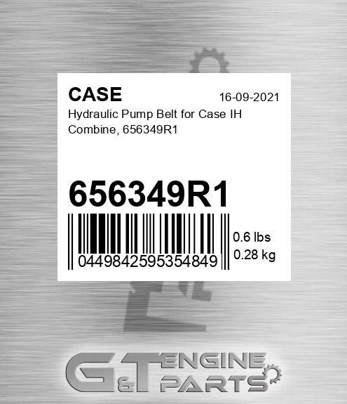 656349R1 Hydraulic Pump Belt For Ih Combine,
