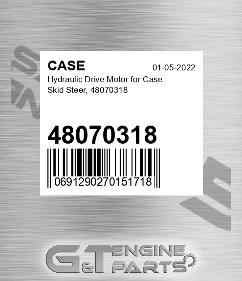 48070318 CASE Hydraulic Drive Motor For Case Skid Steer,