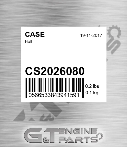 CS2026080 CASE Bolt