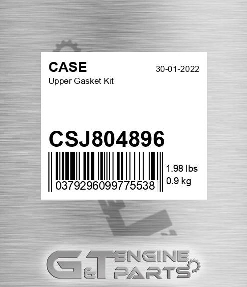 CSJ804896 Upper Gasket Kit