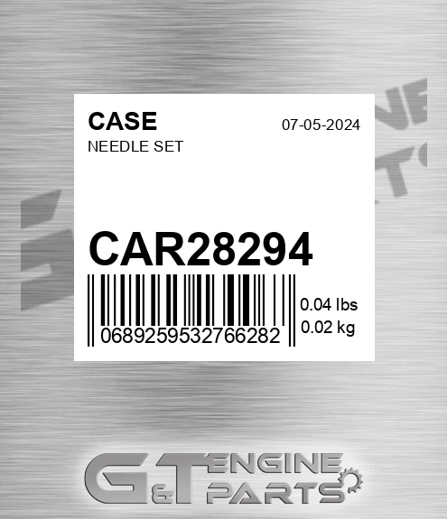 CAR28294 CASE Needle Set