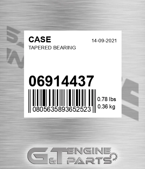 06914437 CASE Tapered Bearing