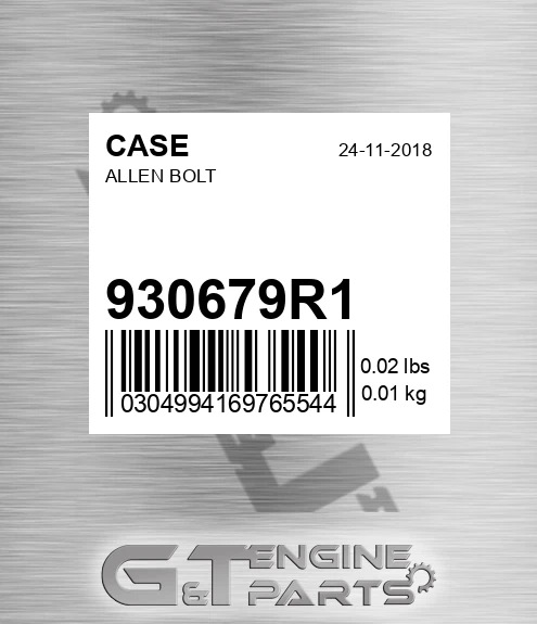 930679R1 CASE Allen Bolt
